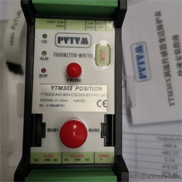 YTM302-A00-B00-C02-D00-E01-F01-G00 TRANSMITTER-MONITOR PROVIBTECH 